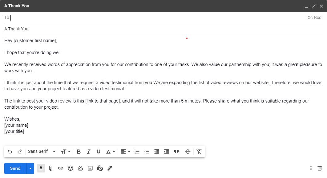 6 Email Templates That Request A Video Testimonial From Your Customer